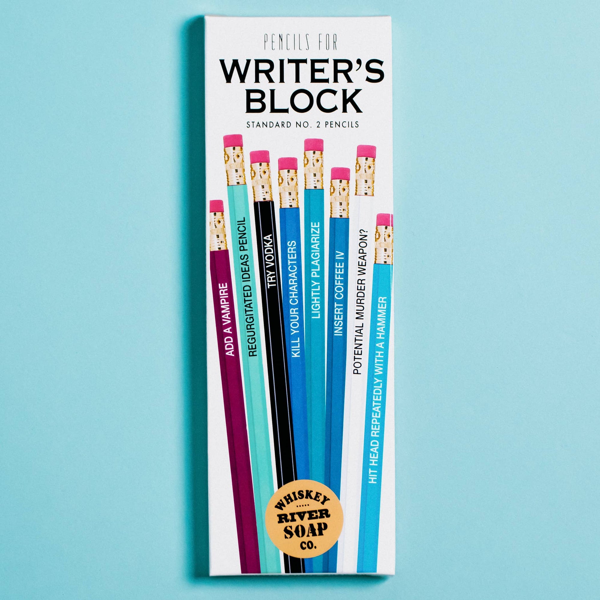 Pencils for Writer's Block Original Style | Funny Pencils BookGeek