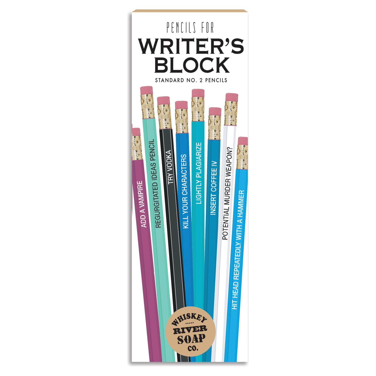 Pencils for Writer&#39;s Block Original Style | Funny Pencils BookGeek