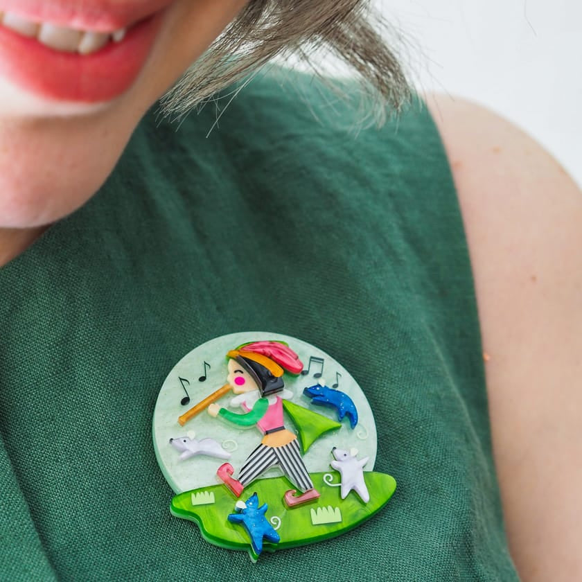 Pest Control Brooch BookGeek