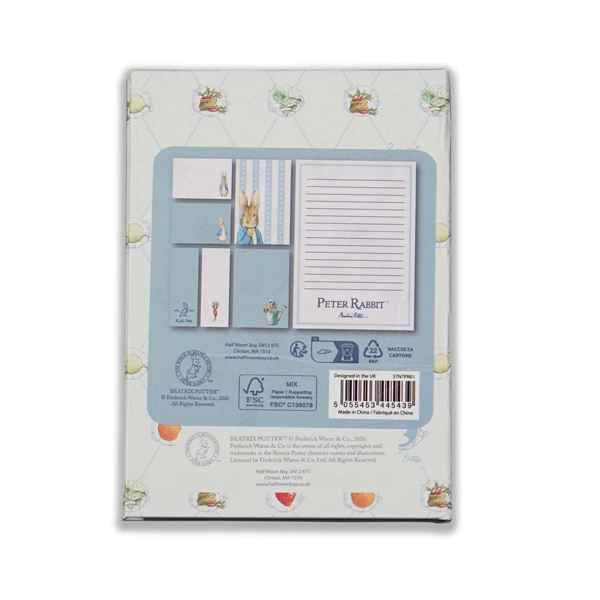 Peter Rabbit A6 Sticky Notes BookGeek