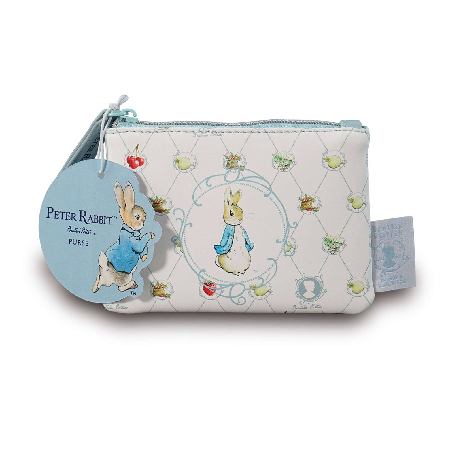 Peter Rabbit Coin Purse - Faux Leather Vegetable Print BookGeek
