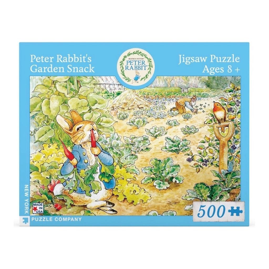 Peter Rabbit&#39;s Garden Snack Jigsaw Puzzle BookGeek