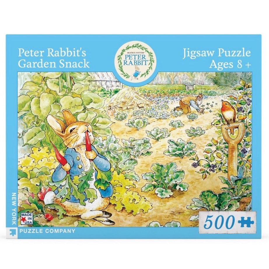 Peter Rabbit's Garden Snack Jigsaw Puzzle BookGeek