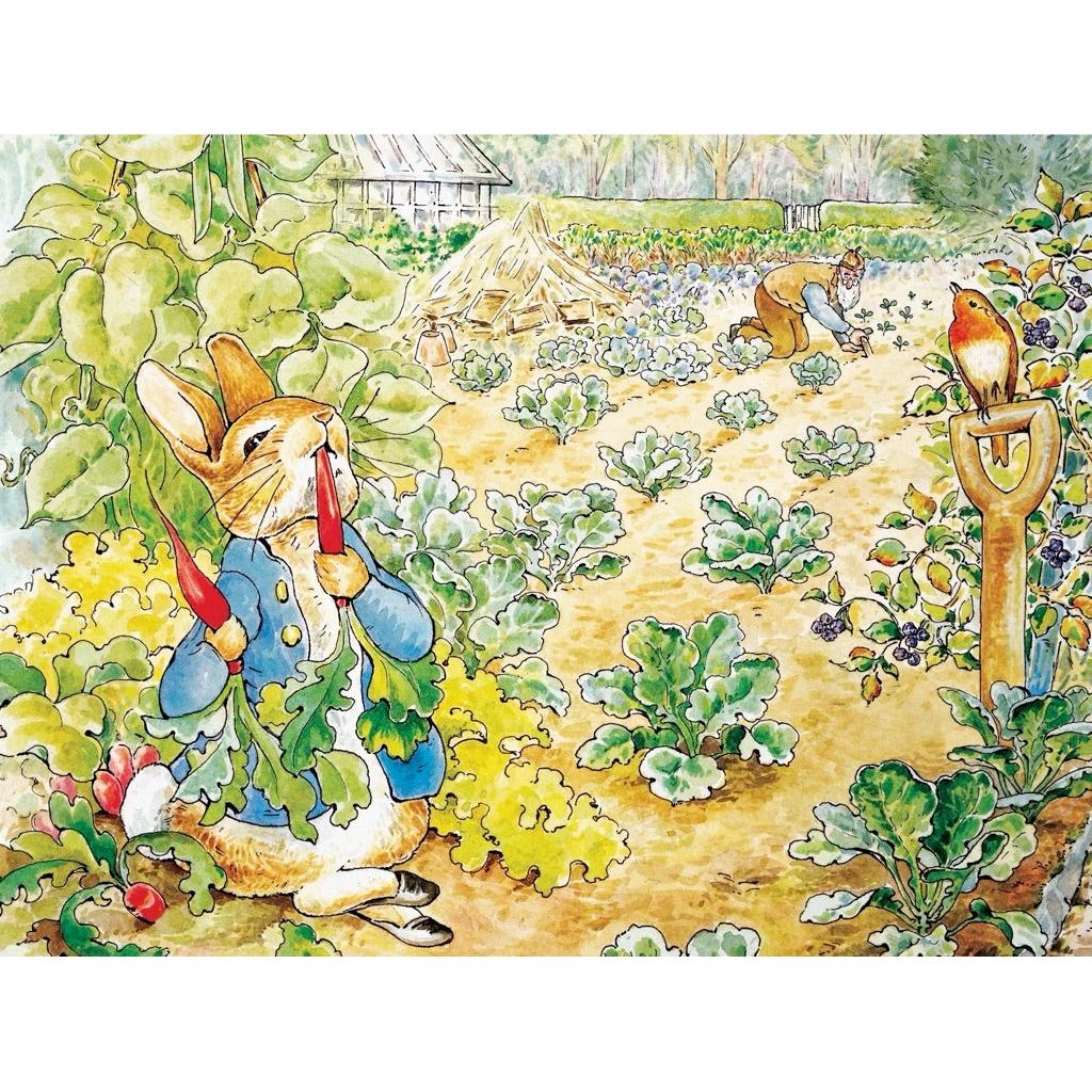 Peter Rabbit's Garden Snack Jigsaw Puzzle BookGeek