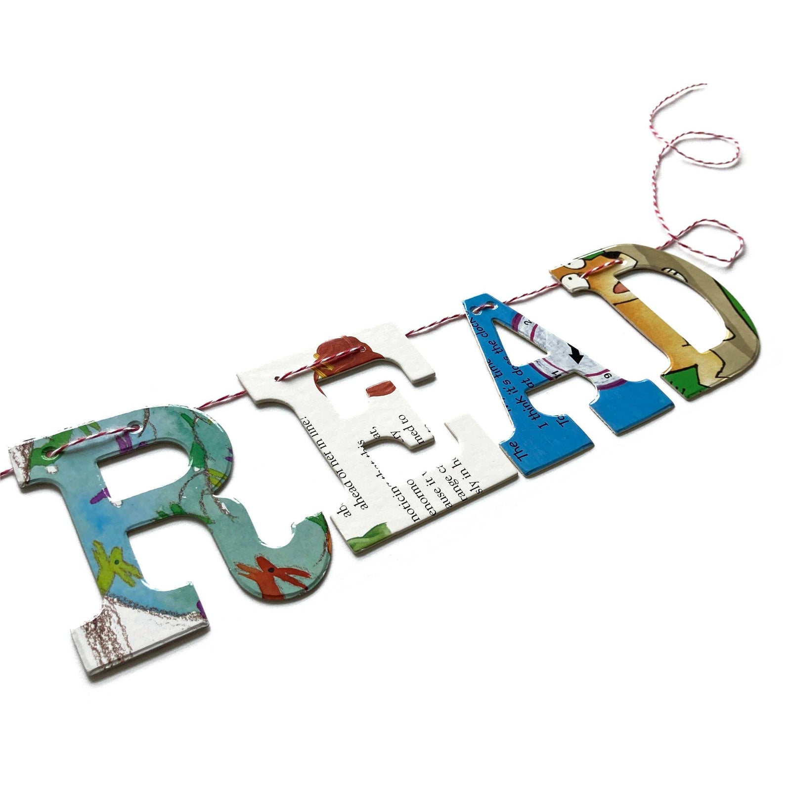 Phrase Garlands - EAT SLEEP READ BookGeek