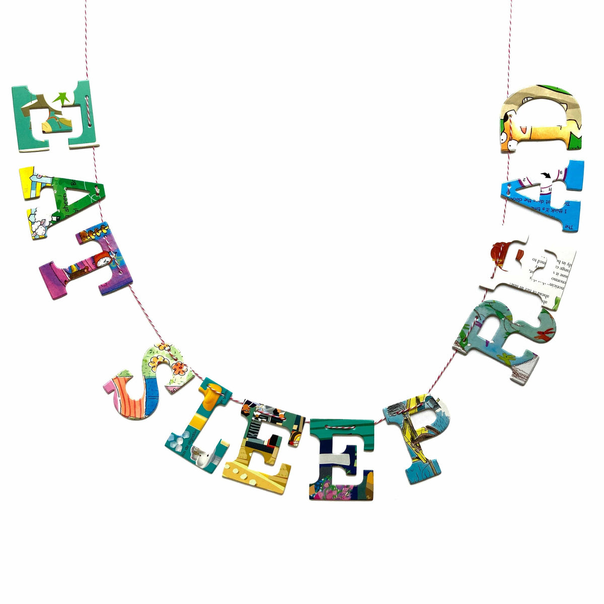 Phrase Garlands - EAT SLEEP READ BookGeek