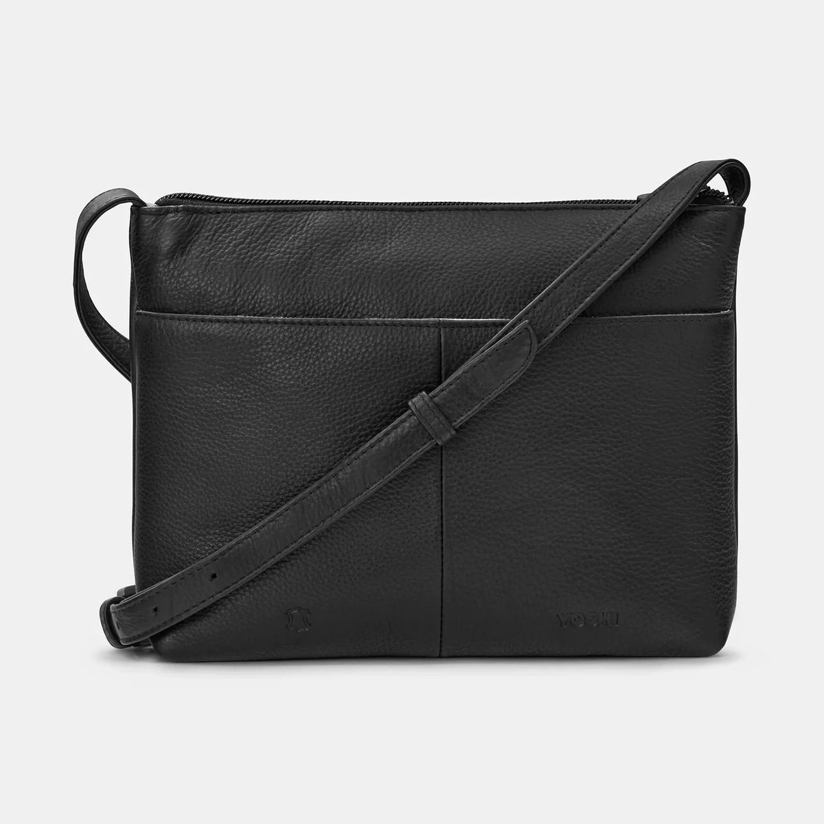 Piano Cats Black Leather Cross Body Bag BookGeek