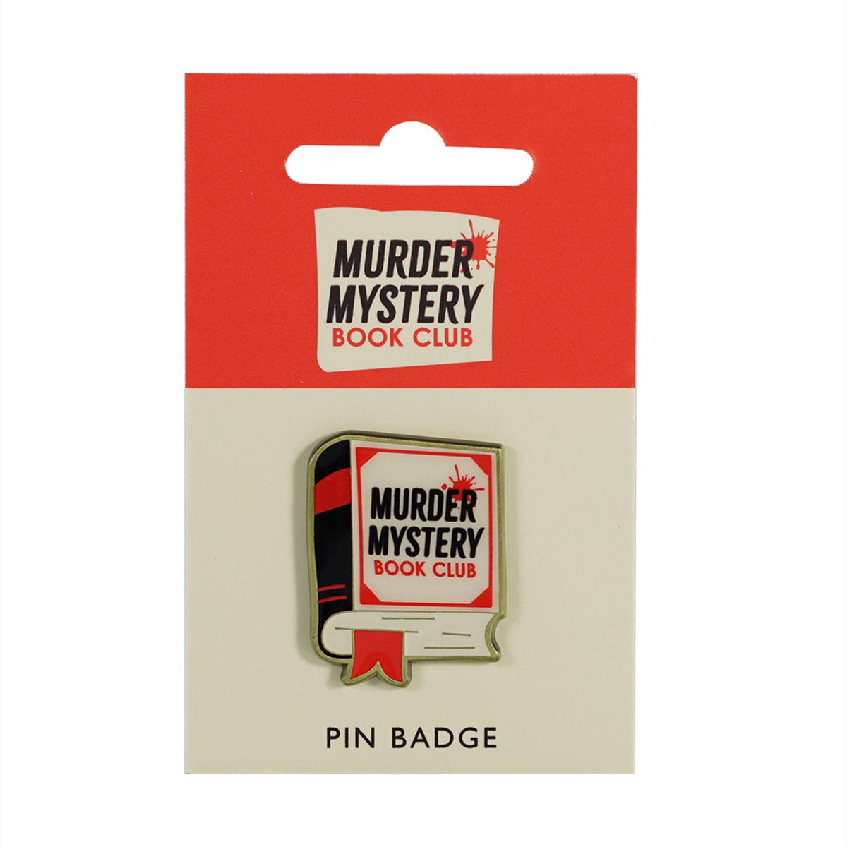 Pin Badge - Murder Mystery Book Club BookGeek