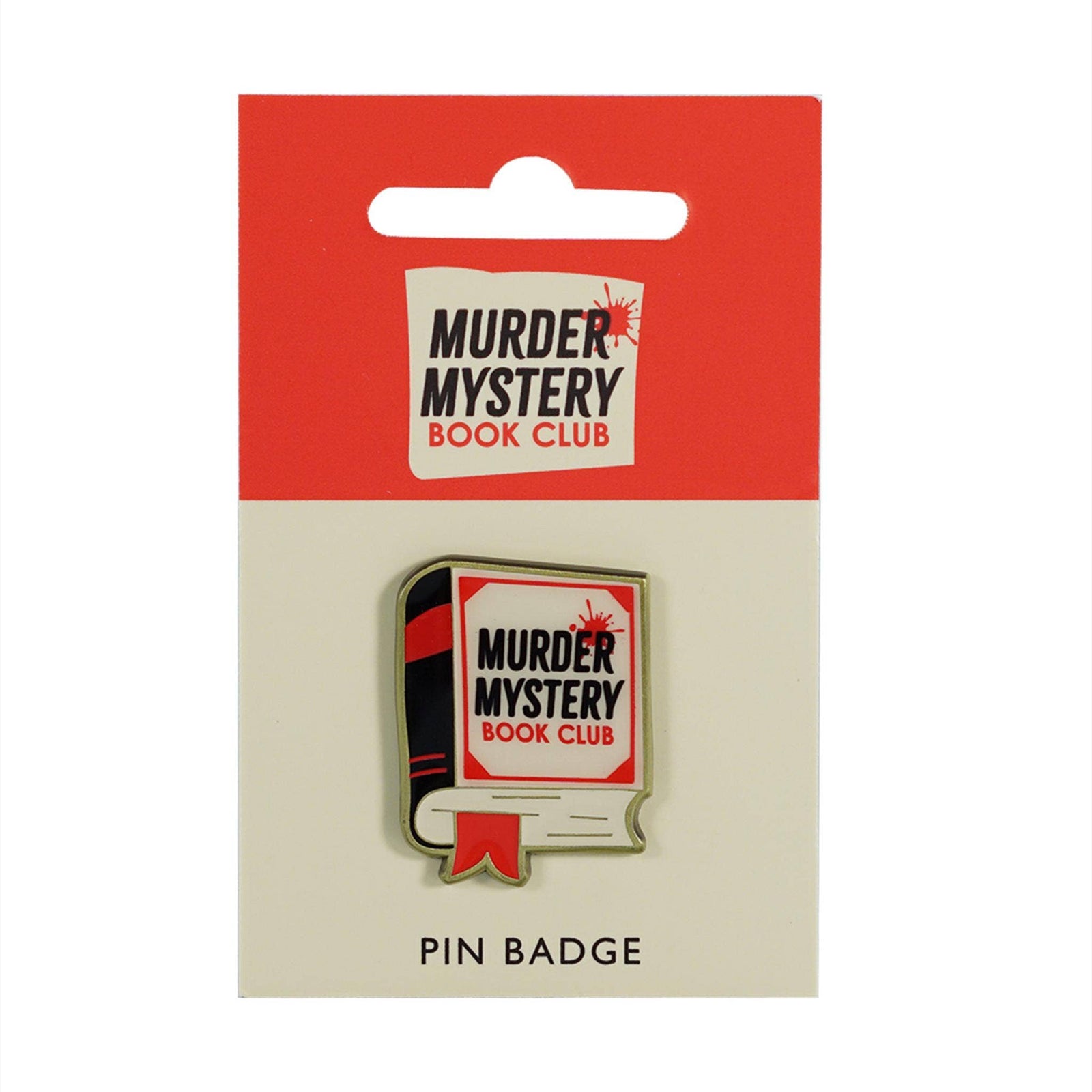 Pin Badge - Murder Mystery Book Club BookGeek
