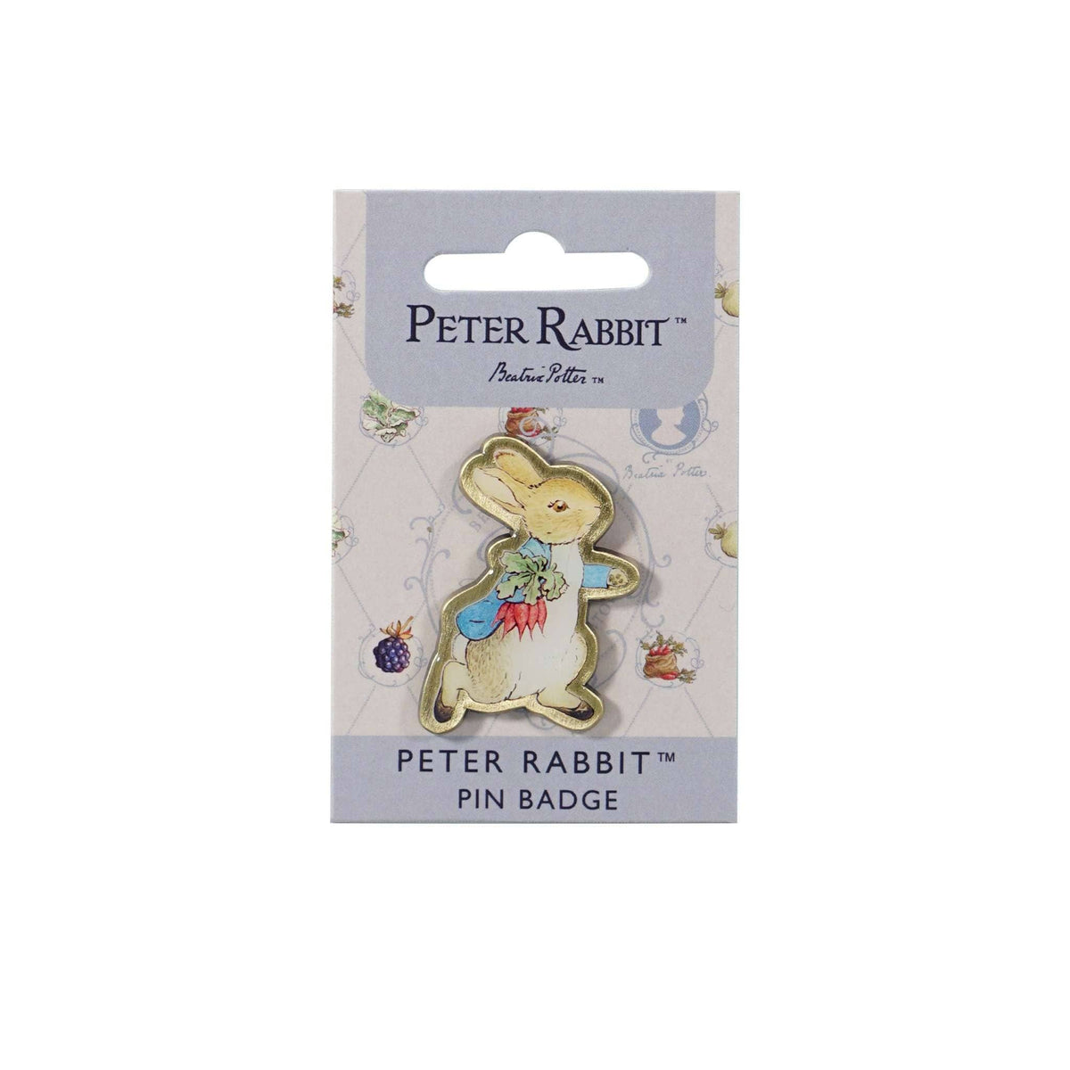 Pin Badge - Peter Rabbit (Radishes) BookGeek