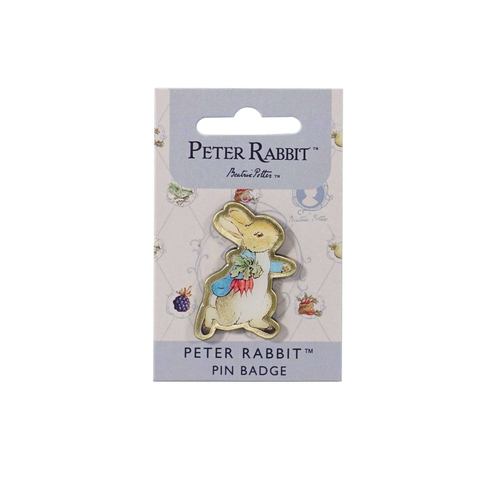 Pin Badge - Peter Rabbit (Radishes) BookGeek