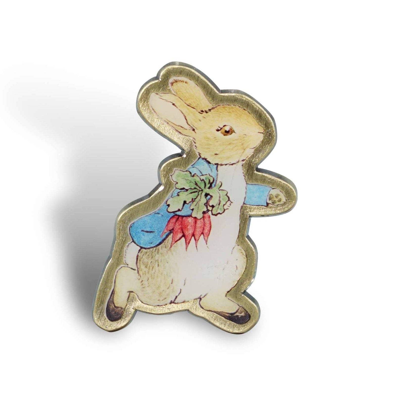 Pin Badge - Peter Rabbit (Radishes) BookGeek