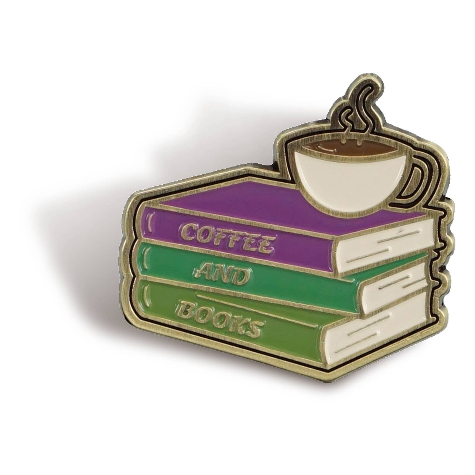 Pin Badge - Pulteney Press (Coffee And Books) BookGeek