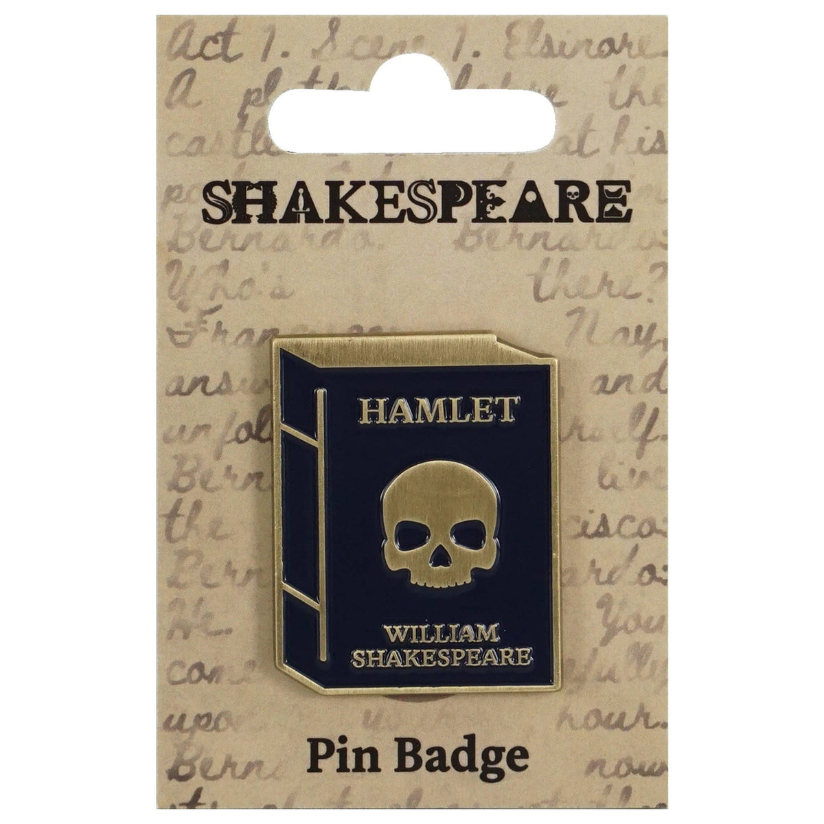 Pin Badge - Shakespeare (Hamlet) BookGeek