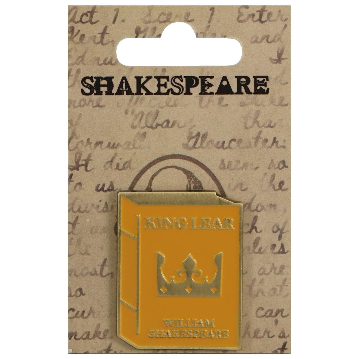 Pin Badge - Shakespeare (King Lear) BookGeek