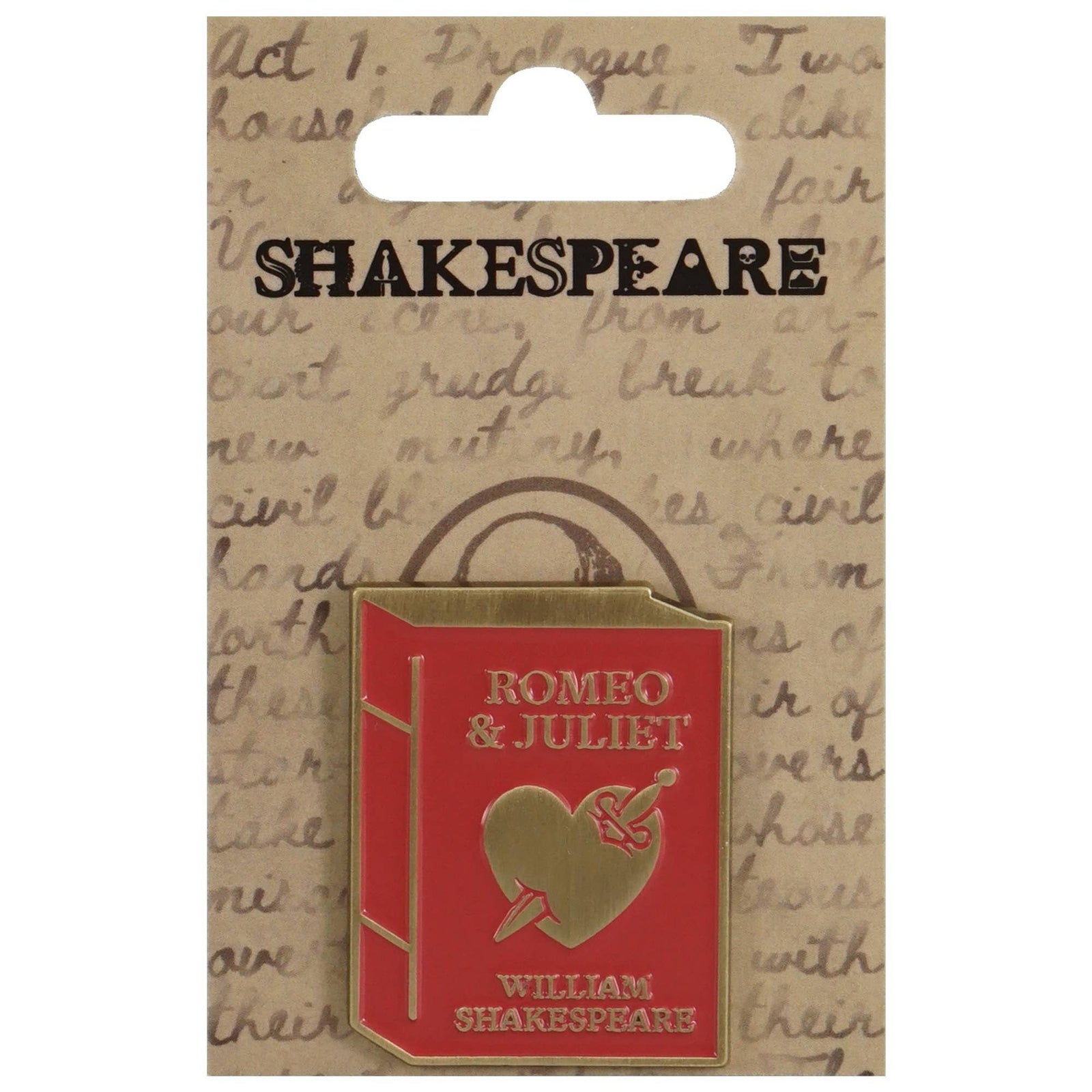 Pin Badge - Shakespeare (Romeo & Juliet) BookGeek