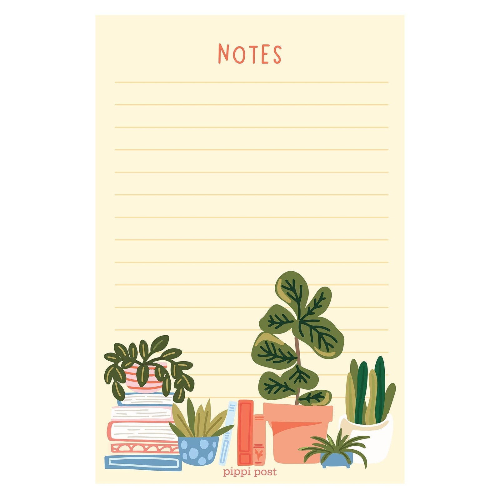 Plants & Books Notepad BookGeek