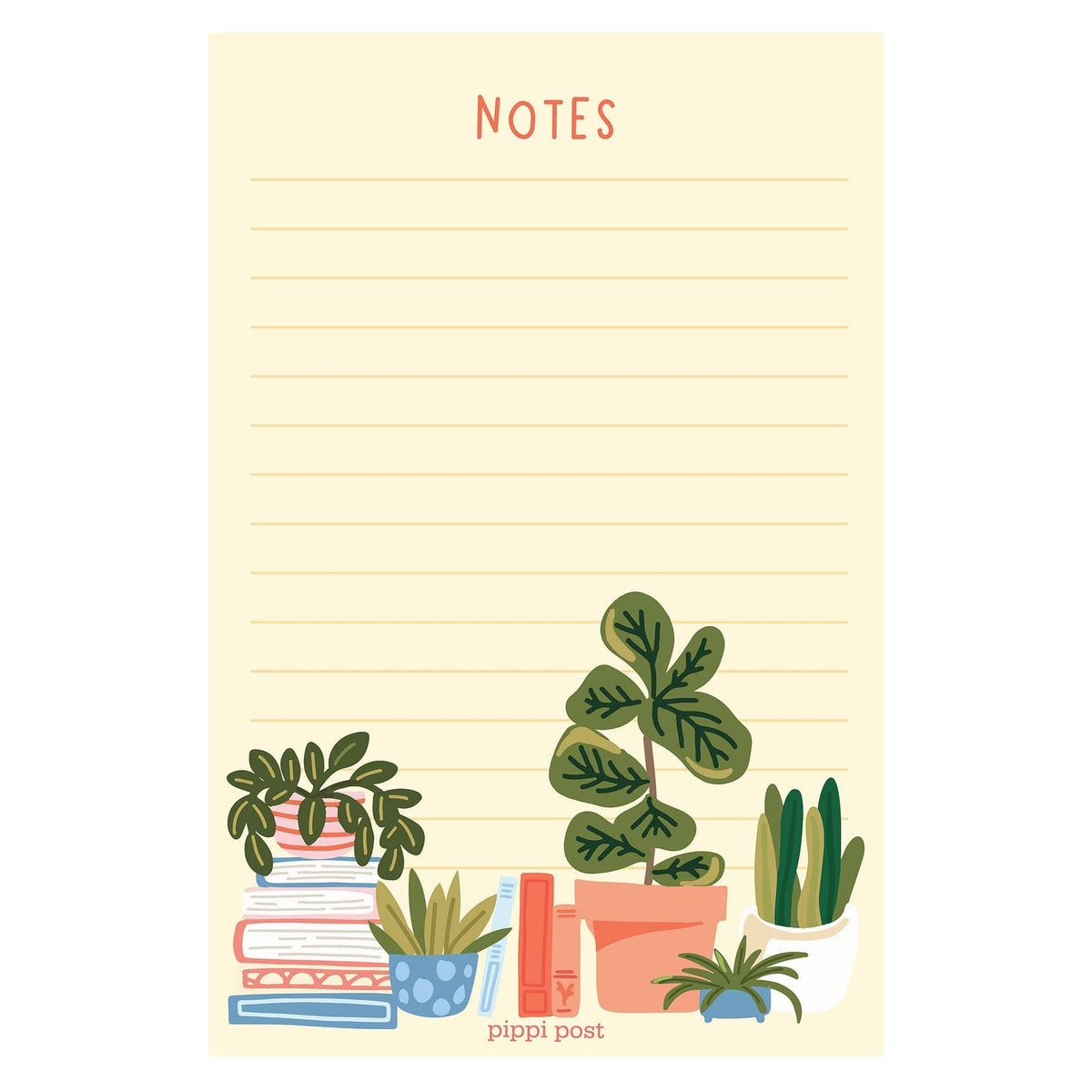 Plants &amp; Books Notepad BookGeek