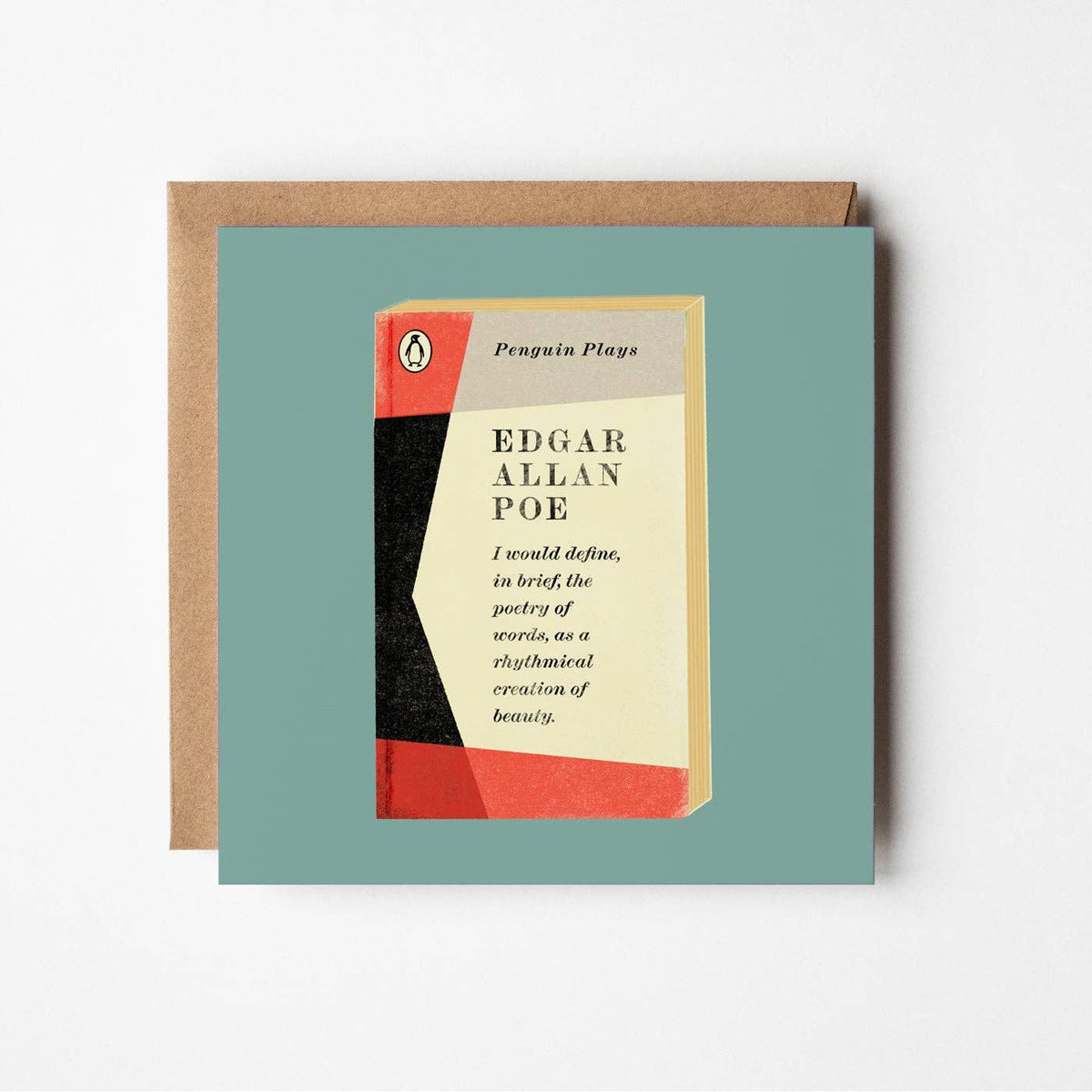 Poetry of Words - blank greetings card BookGeek