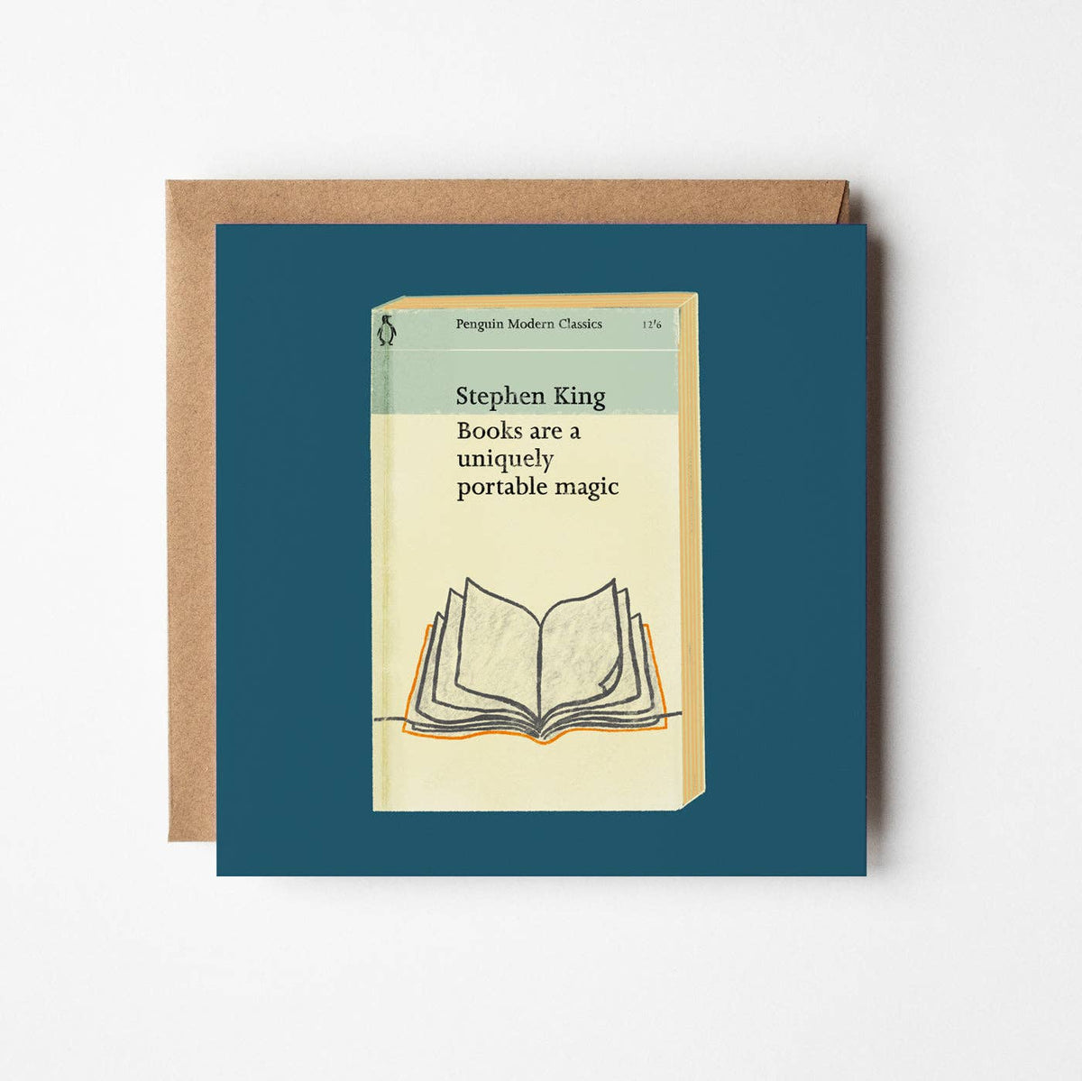 Portable Magic - blank greetings card BookGeek