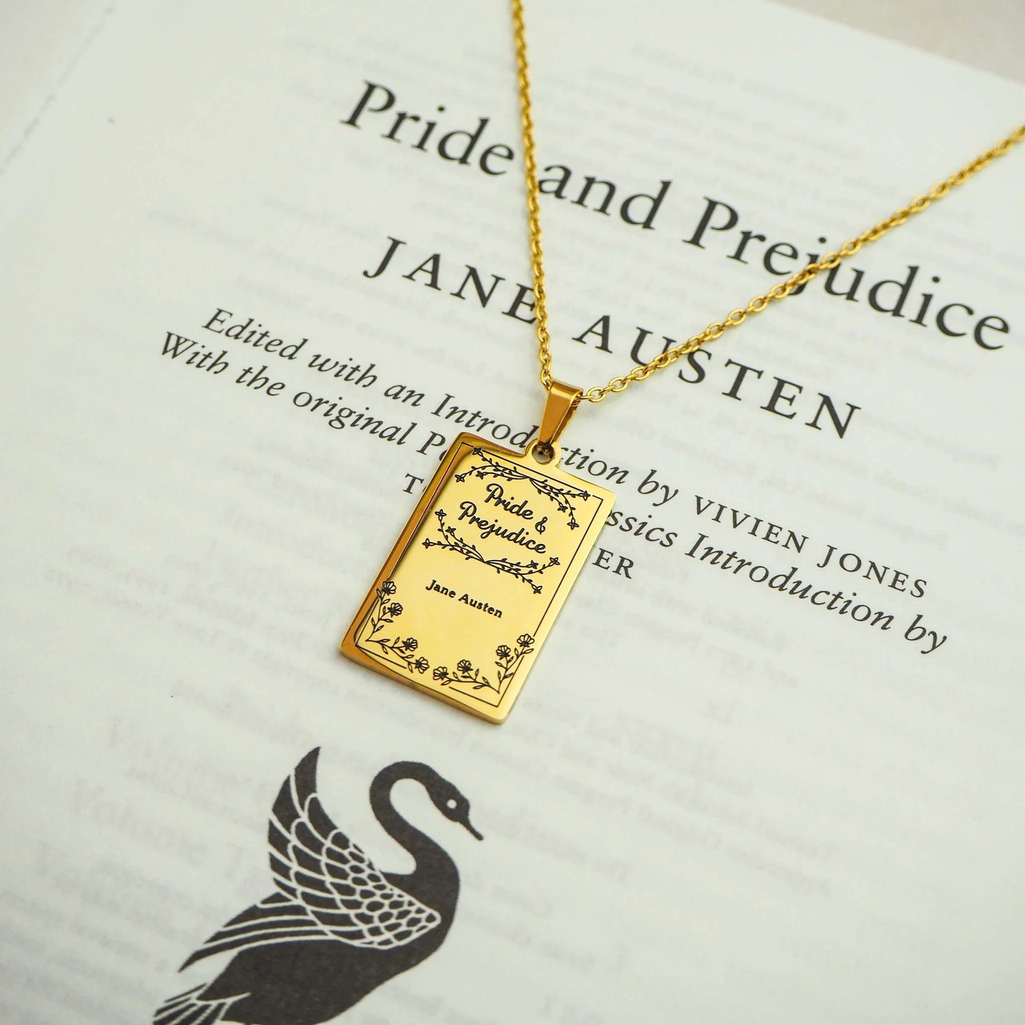 Pride and Prejudice Book Necklace BookGeek