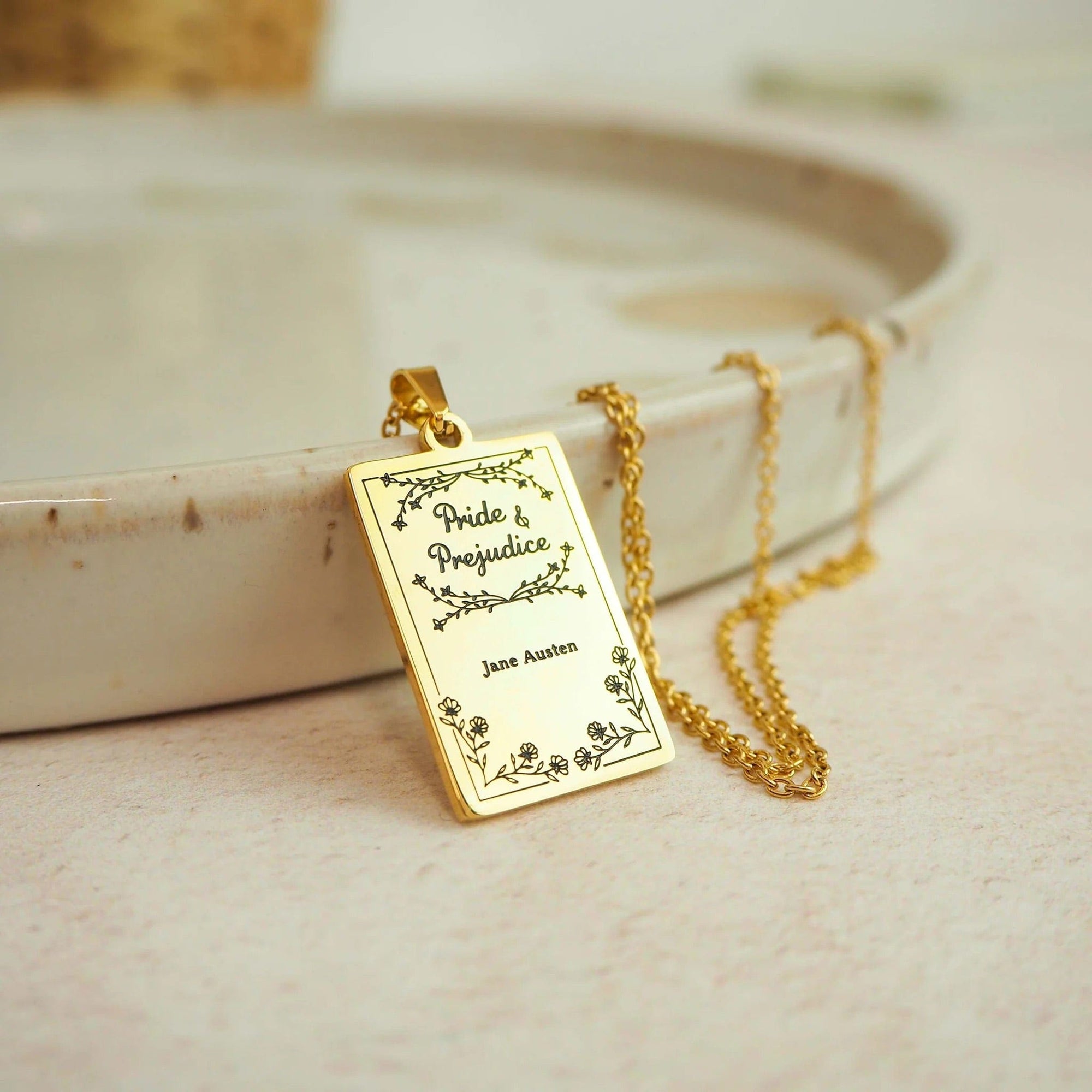 Pride and Prejudice Book Necklace BookGeek