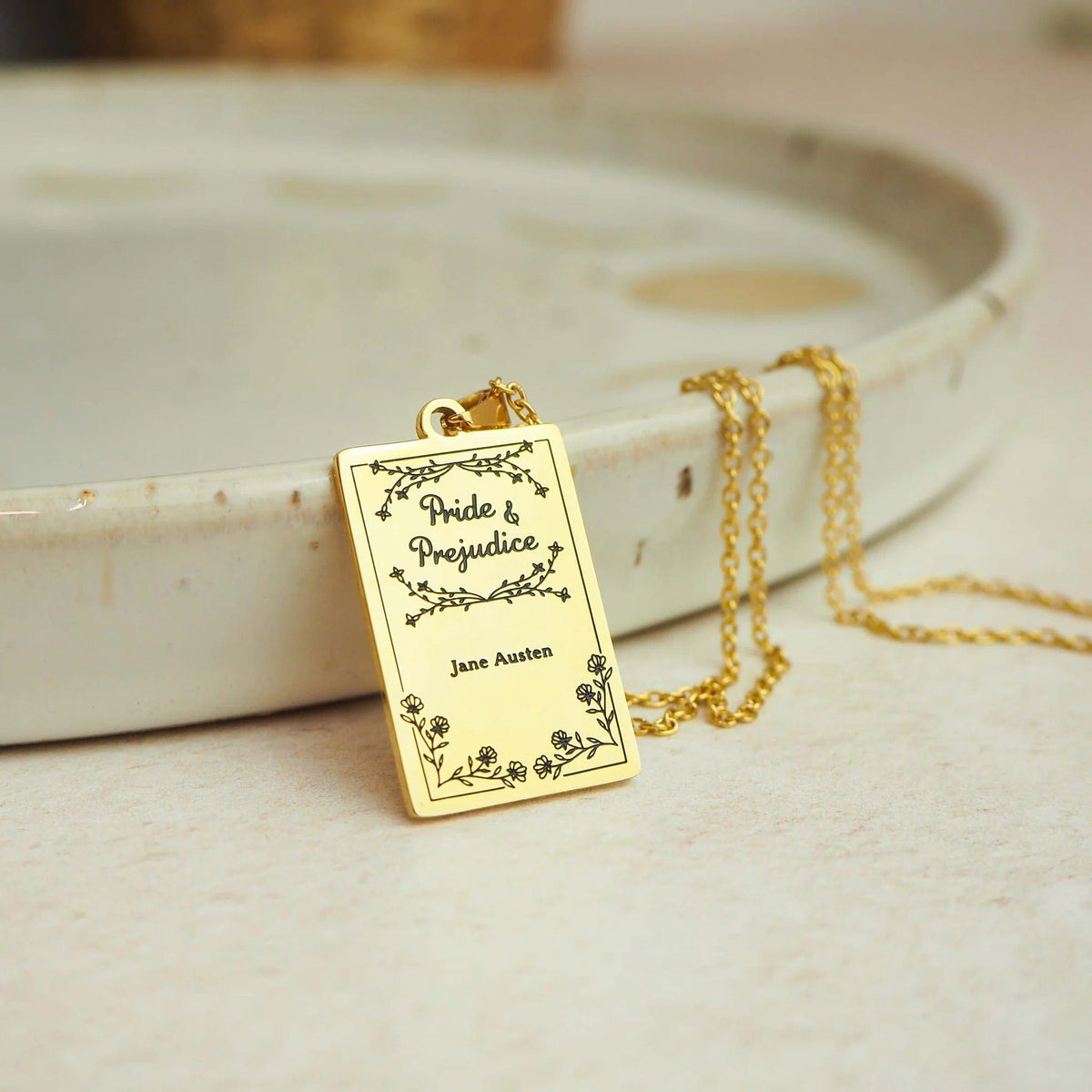 Pride and Prejudice Book Necklace BookGeek