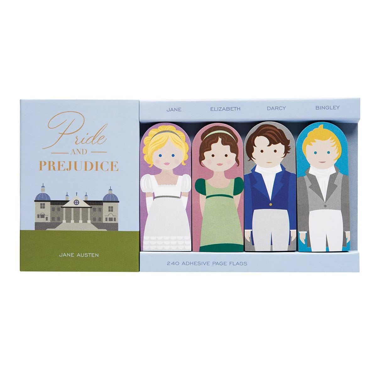 Pride and Prejudice Classic Characters Page Flags BookGeek