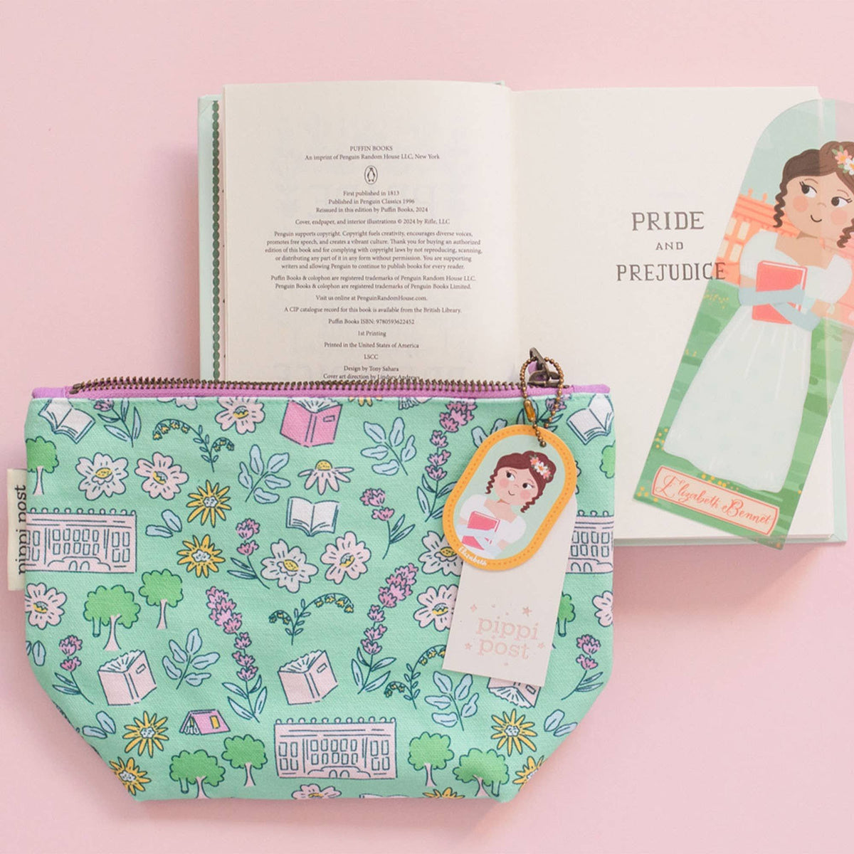 Pride and Prejudice Pemberley Canvas Pouch BookGeek