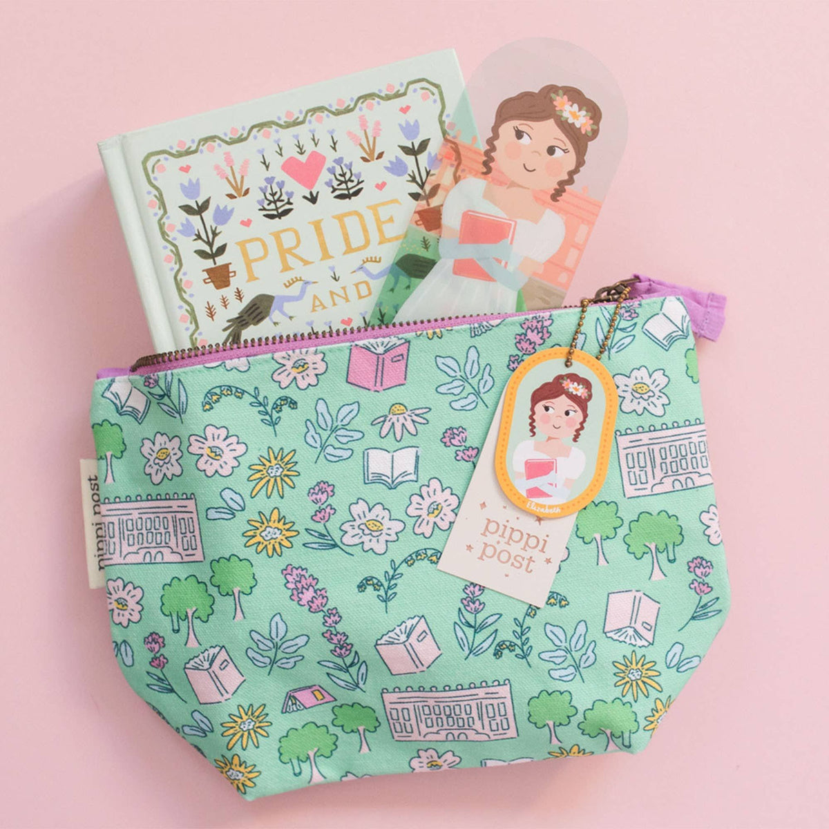 Pride and Prejudice Pemberley Canvas Pouch BookGeek