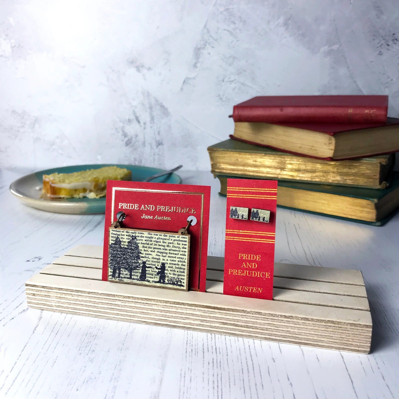 Pride and Prejudice Silhouette Stud Earrings BookGeek