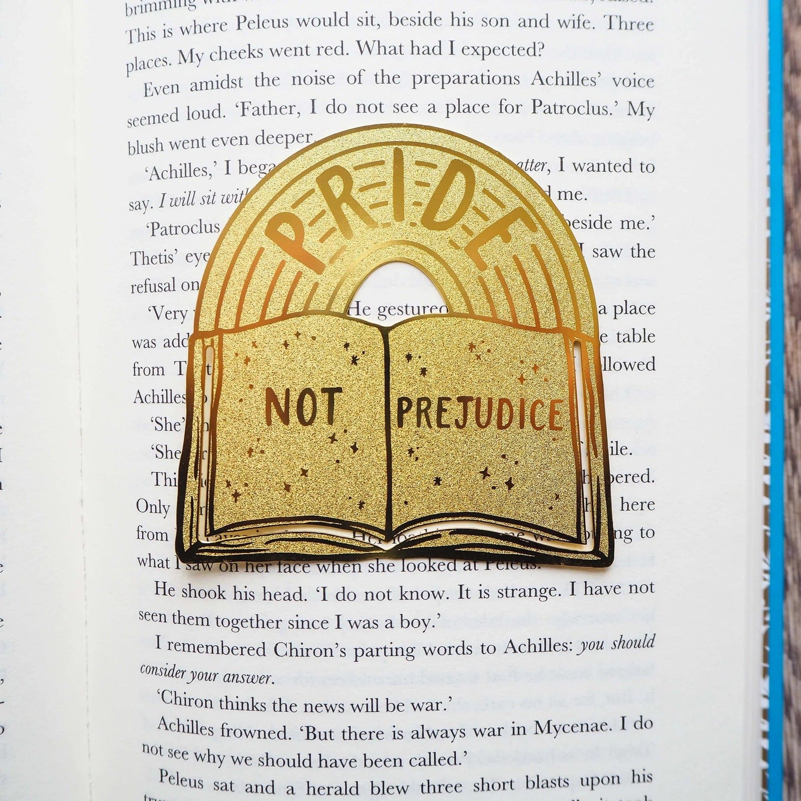 Pride Not Prejudice Brass Bookmark BookGeek