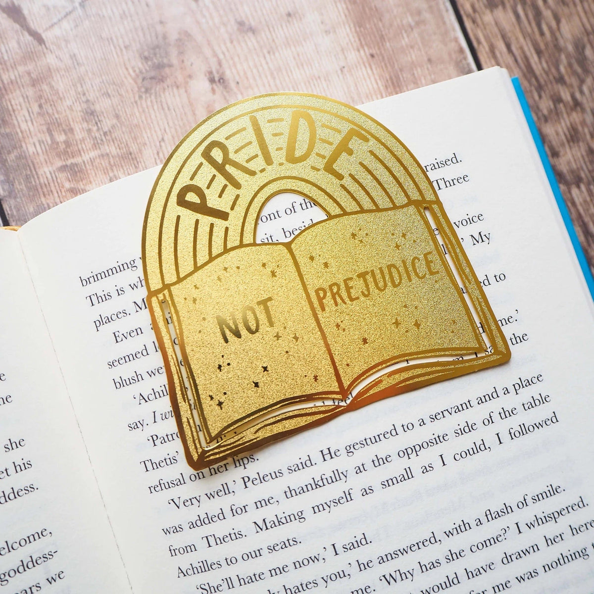 Pride Not Prejudice Brass Bookmark BookGeek
