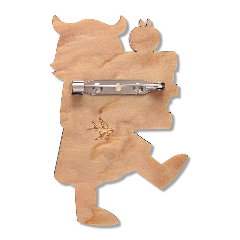Professor Hootsworth Brooch BookGeek