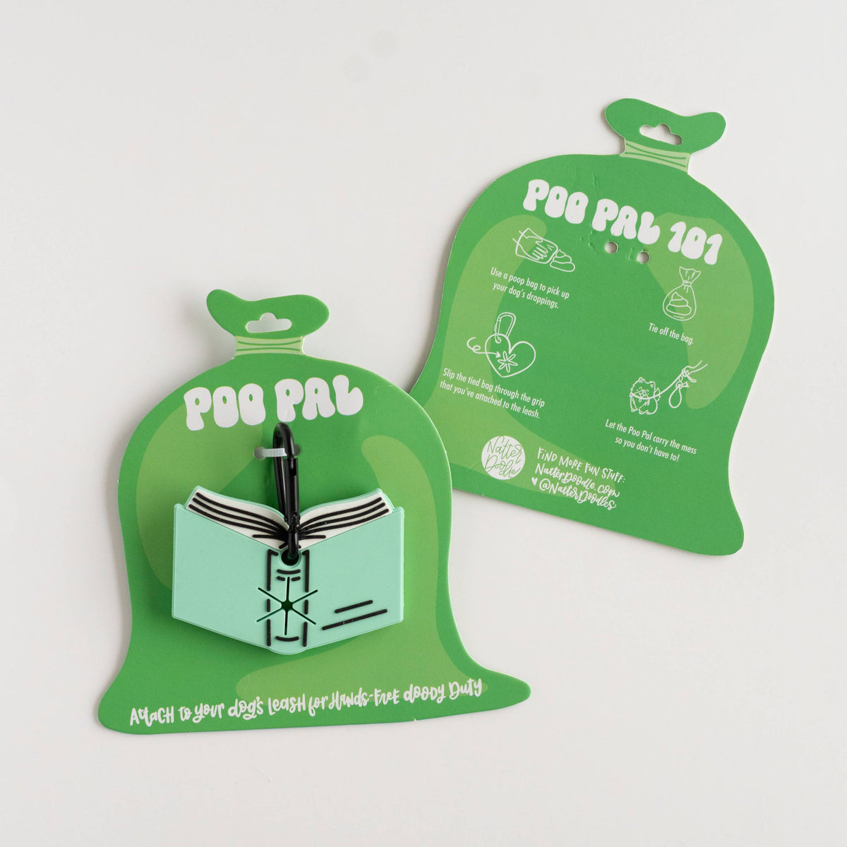Pup Fiction Poo Pal – Book-Themed Dog Poop Bag Leash Holder BookGeek