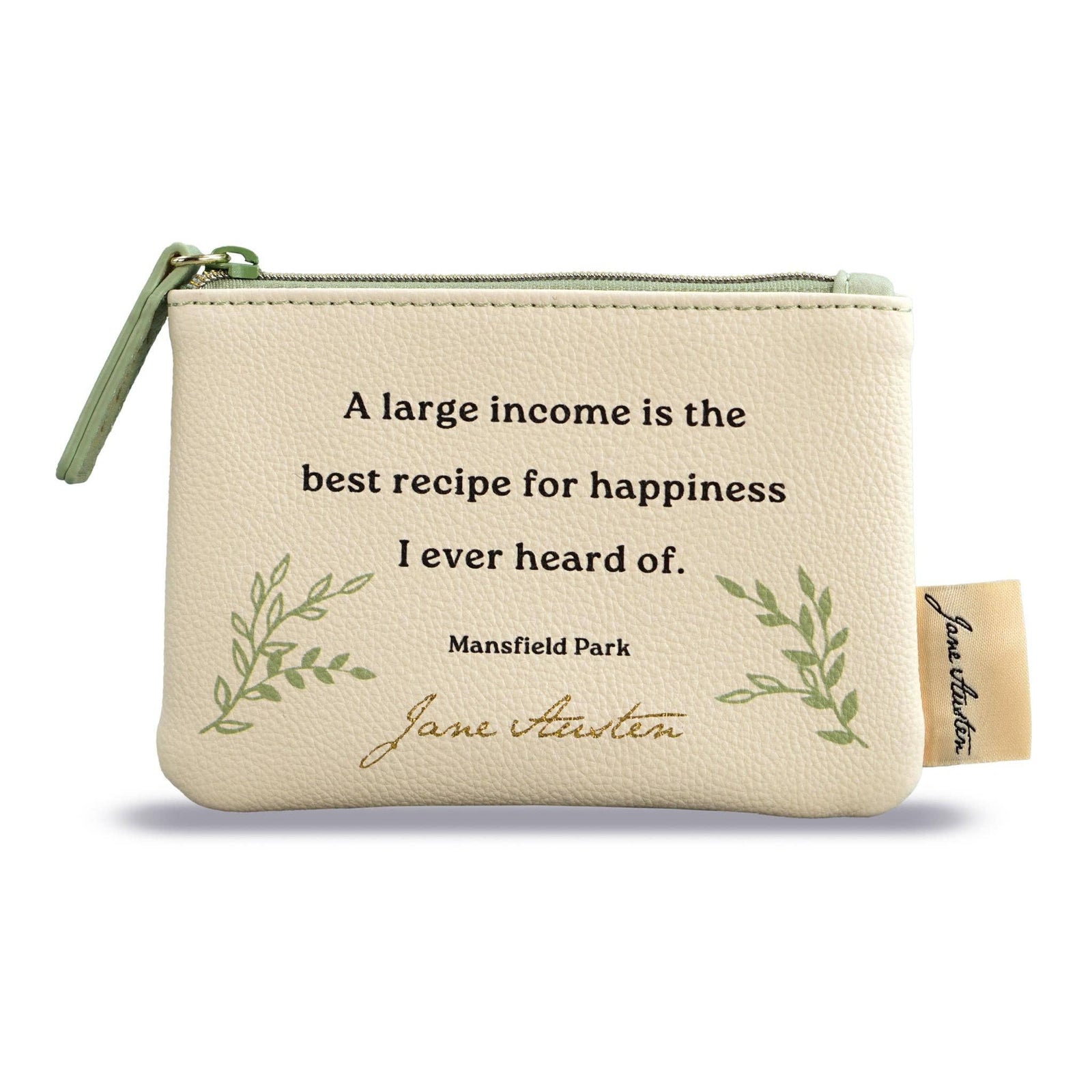 Purse Coin PU (3.5" x 5.1") - Jane Austen (Quote) BookGeek