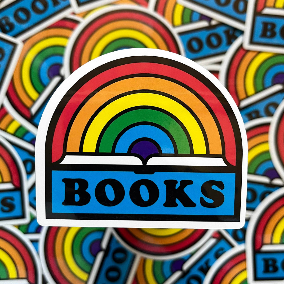 Rainbow Books sticker BookGeek