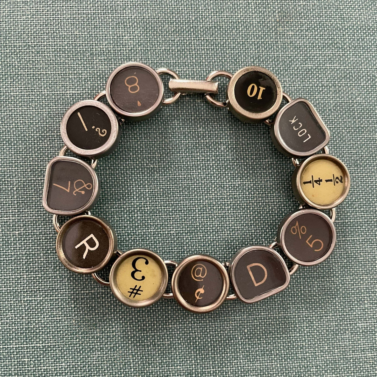 11 Typewriter Read Typewriter Key Bracelet BookGeek