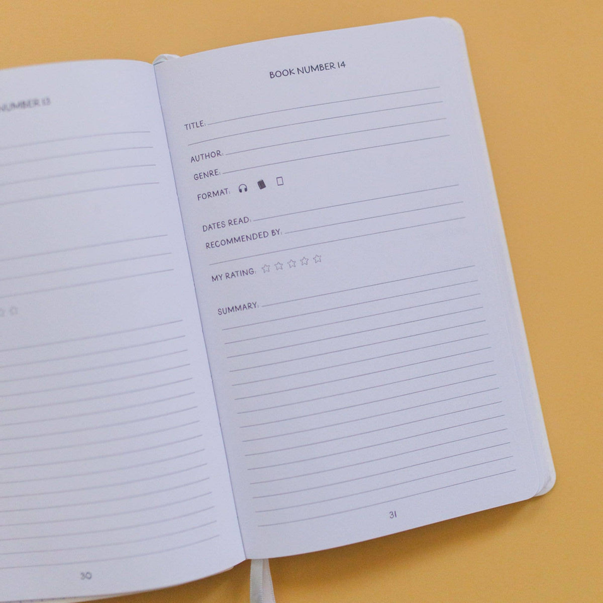 Reading & Book Tracker Mini Journal BookGeek