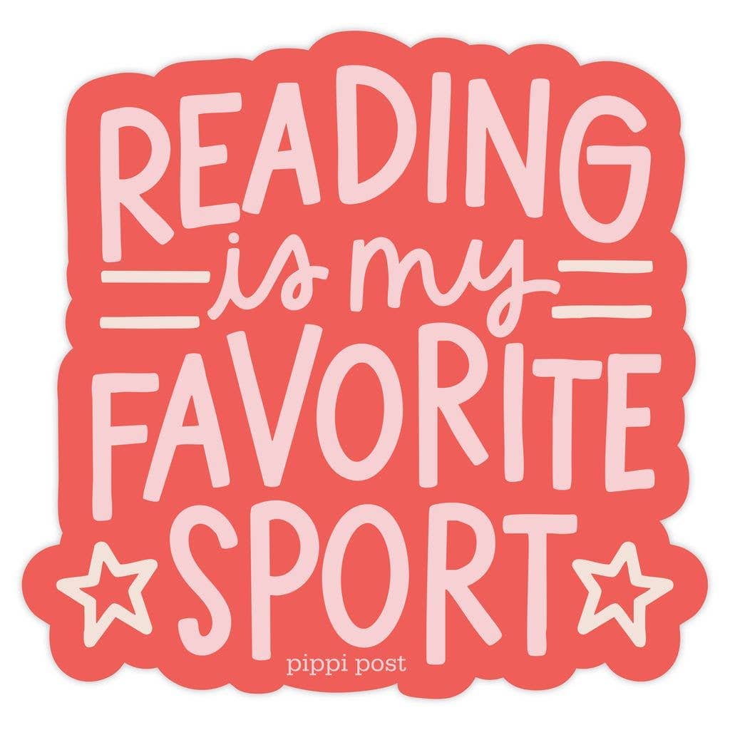 Reading Is My Favorite Sport Book Lover Decal Sticker BookGeek