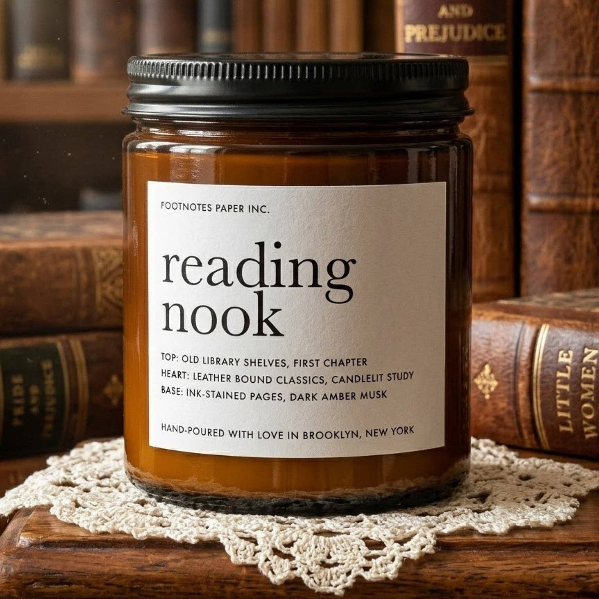 Reading Nook Candle | Woody Exotic BookGeek