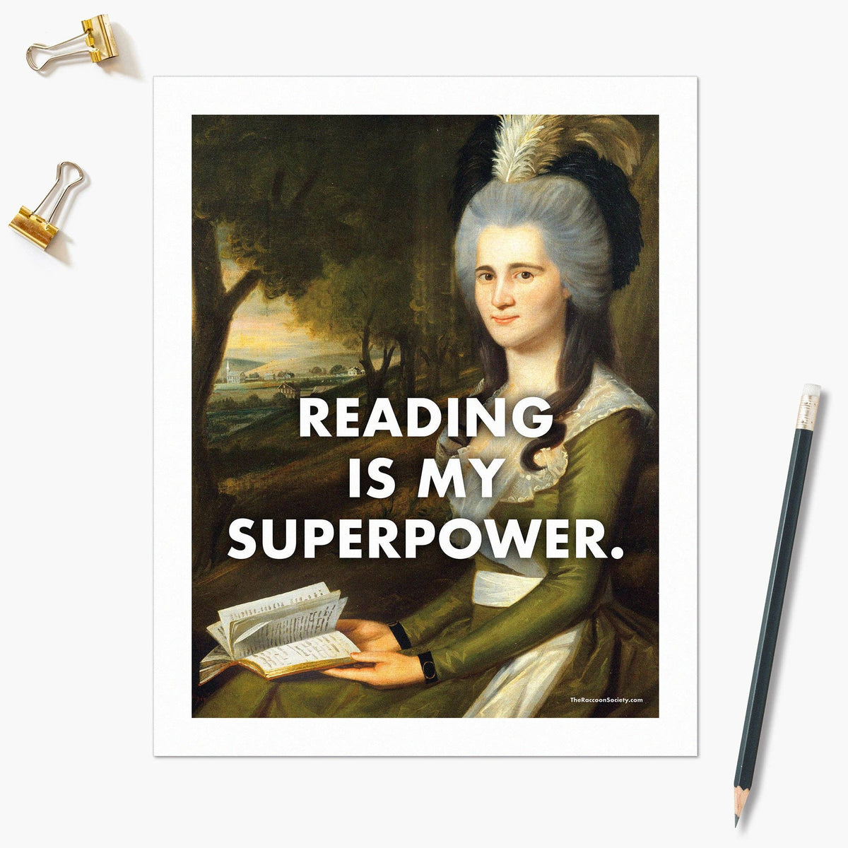 Reading Superpower Art Print BookGeek