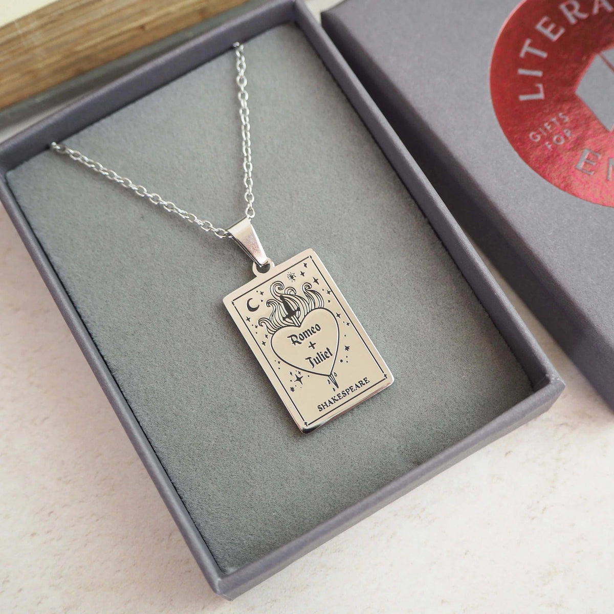Romeo and Juliet Book Necklace BookGeek