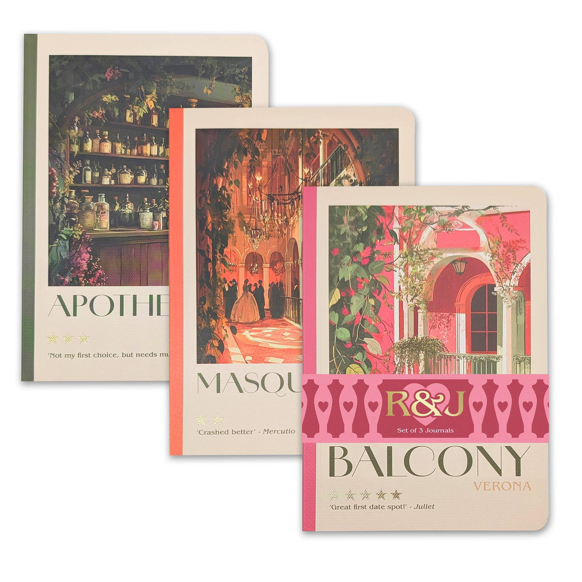 Romeo &amp; Juliet B6 Notebook Set BookGeek