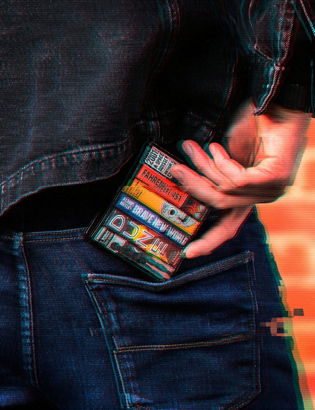 Sci-Fi Bookworm Black Leather Wallet BookGeek