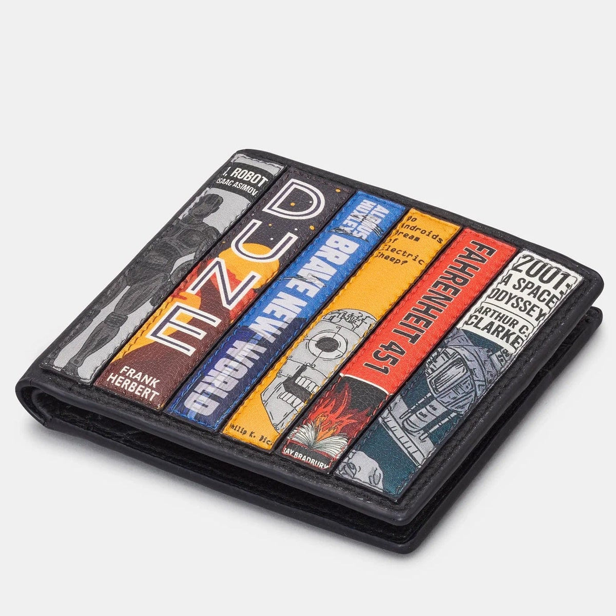 Sci-Fi Bookworm Black Leather Wallet BookGeek