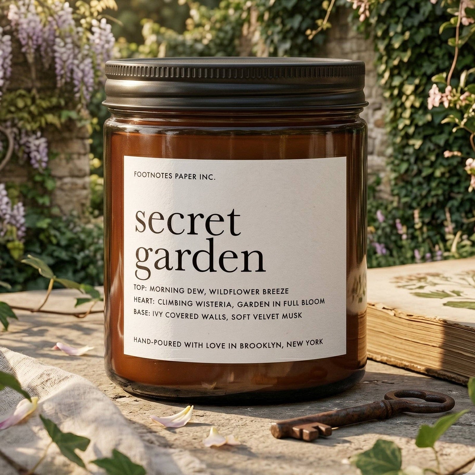 Secret Garden Soy Candle | Floral BookGeek