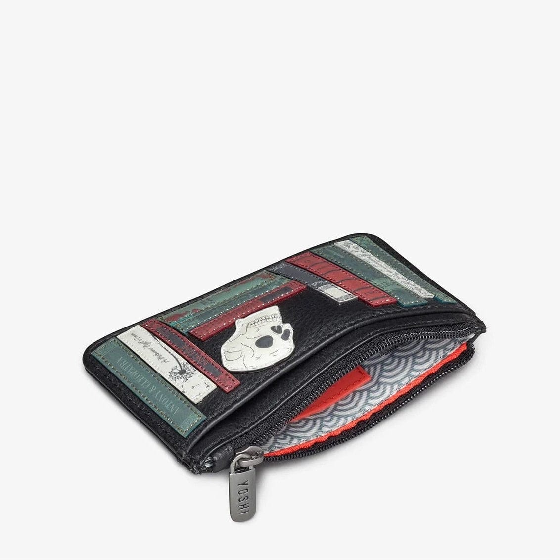 Shakespeare Bookworm Black Leather Card Holder BookGeek