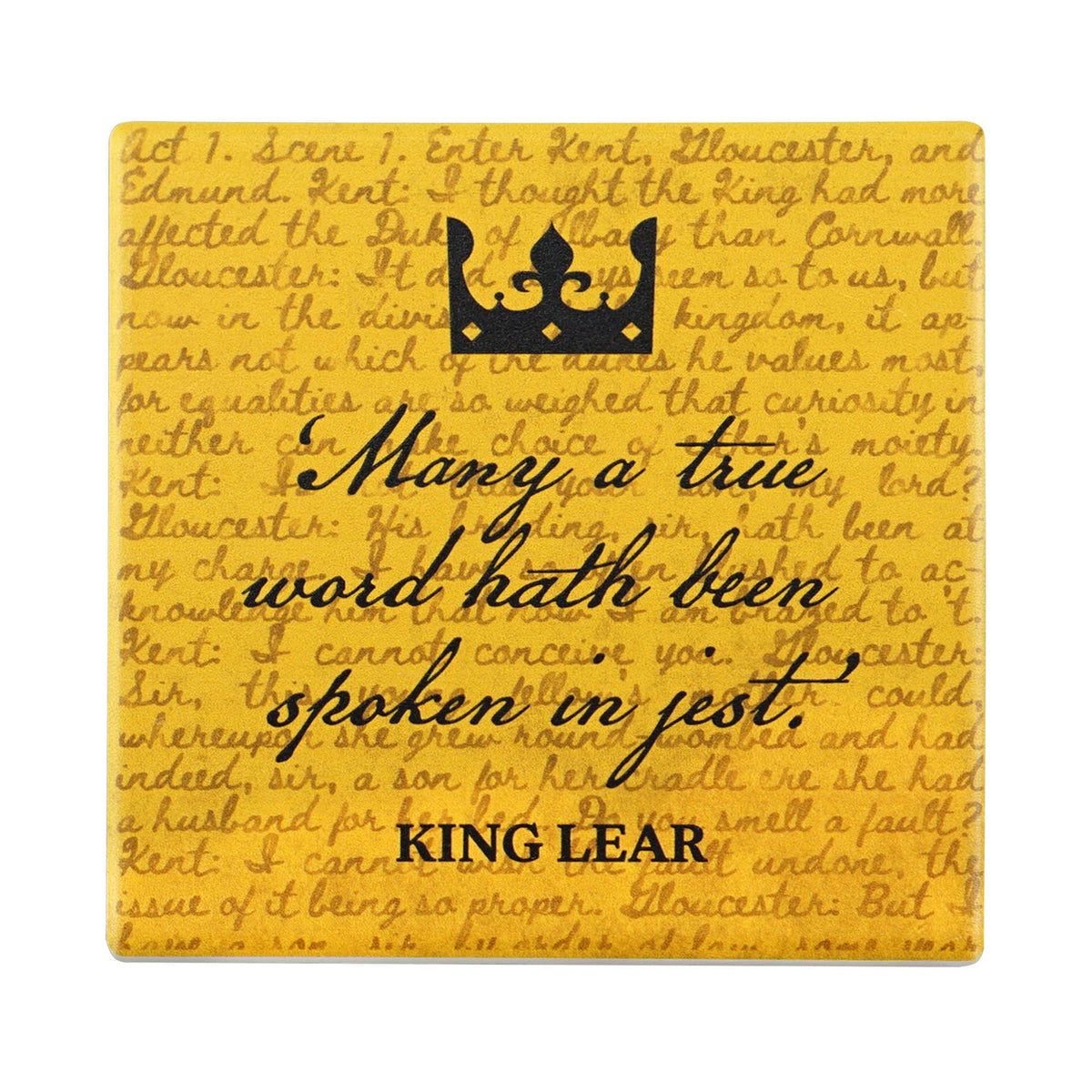 Shakespeare Coaster – King Lear BookGeek