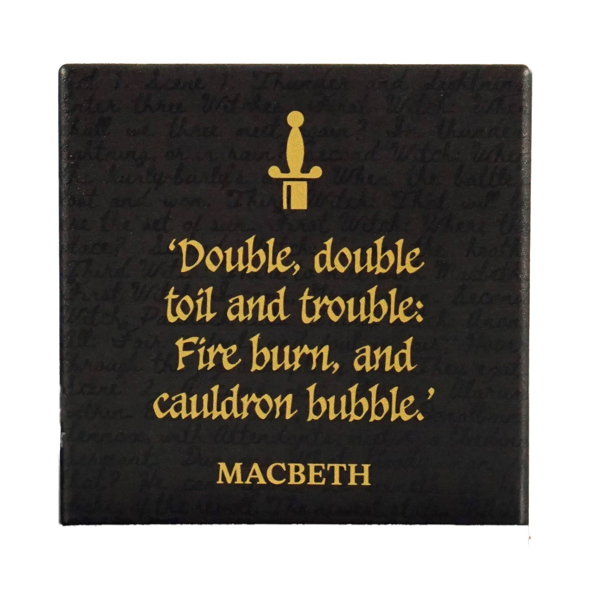 Shakespeare Coaster – Macbeth Quote BookGeek
